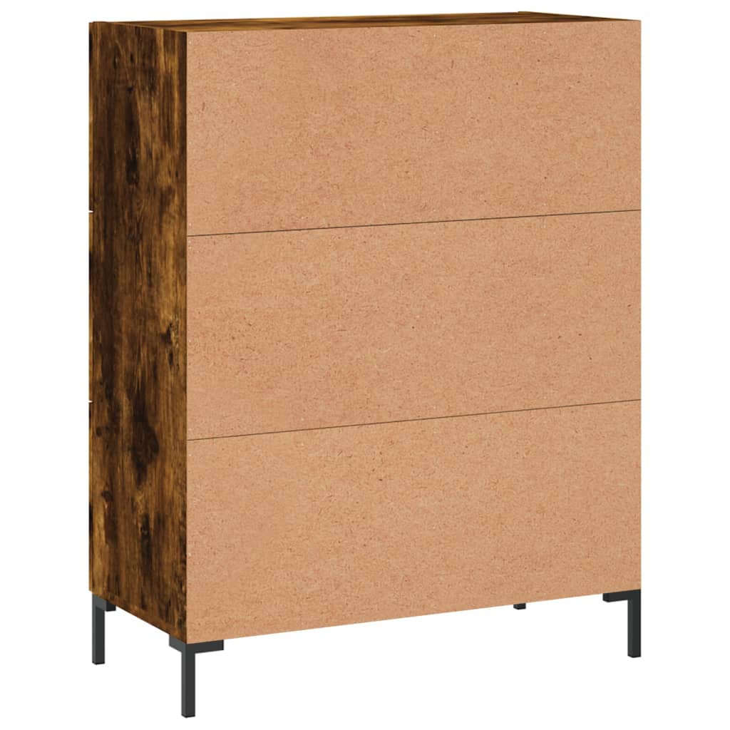 Komoda boja dimljenog hrasta 69,5x34x90 cm konstruirano drvo