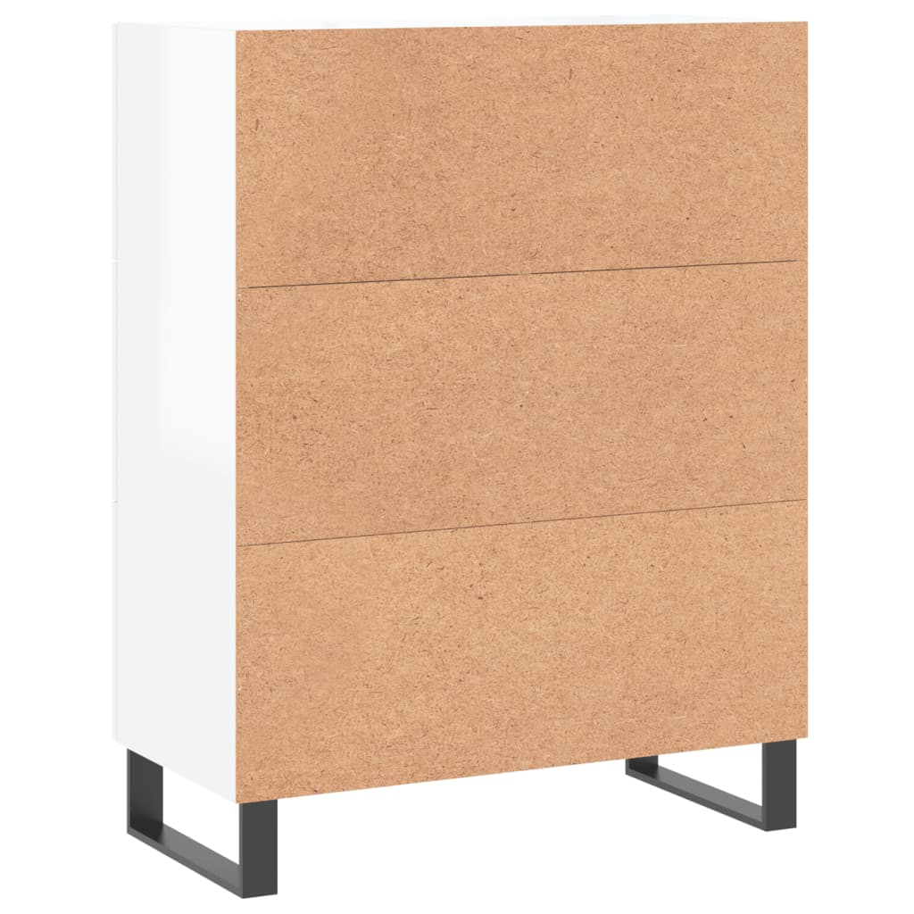 Komoda sjajna bijela 69,5x34x90 cm od konstruiranog drva