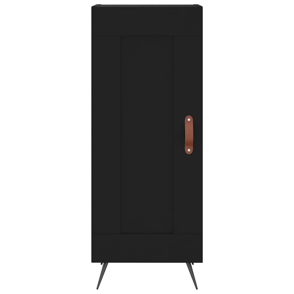 Komoda crna 34,5 x 34 x 90 cm od konstruiranog drva