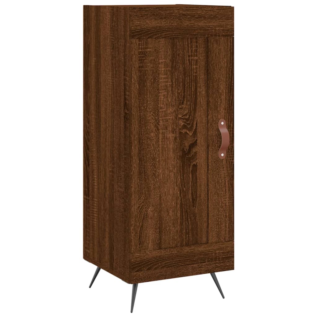 Komoda boja smeđeg hrasta 34,5 x 34 x 90 cm konstruirano drvo