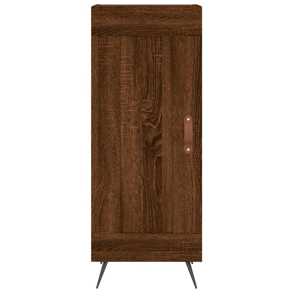 Komoda boja smeđeg hrasta 34,5 x 34 x 90 cm konstruirano drvo