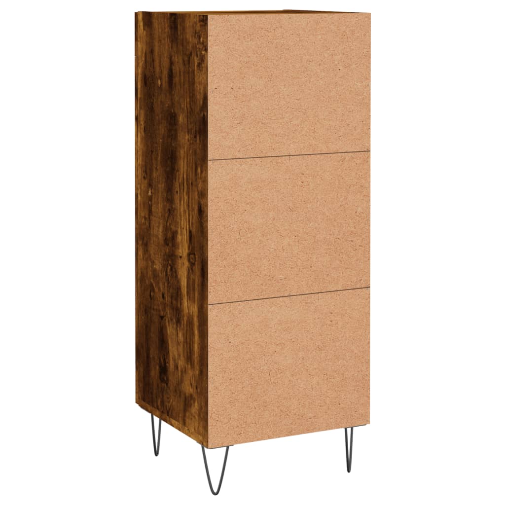 Komoda boja dimljenog hrasta 34,5x34x90 cm konstruirano drvo