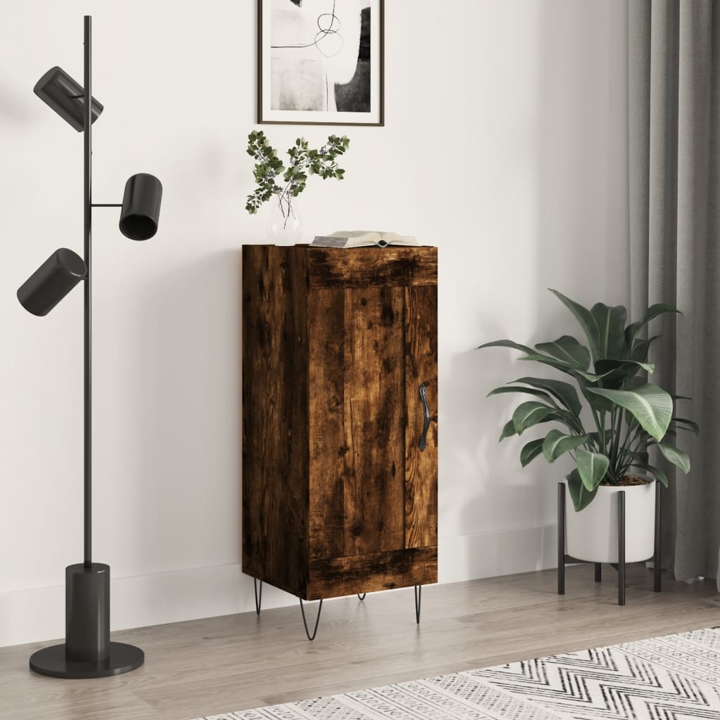Komoda boja dimljenog hrasta 34,5x34x90 cm konstruirano drvo
