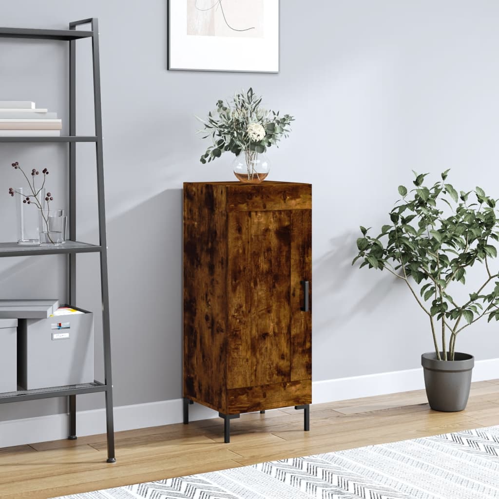 Komoda boja dimljenog hrasta 34,5x34x90 cm konstruirano drvo