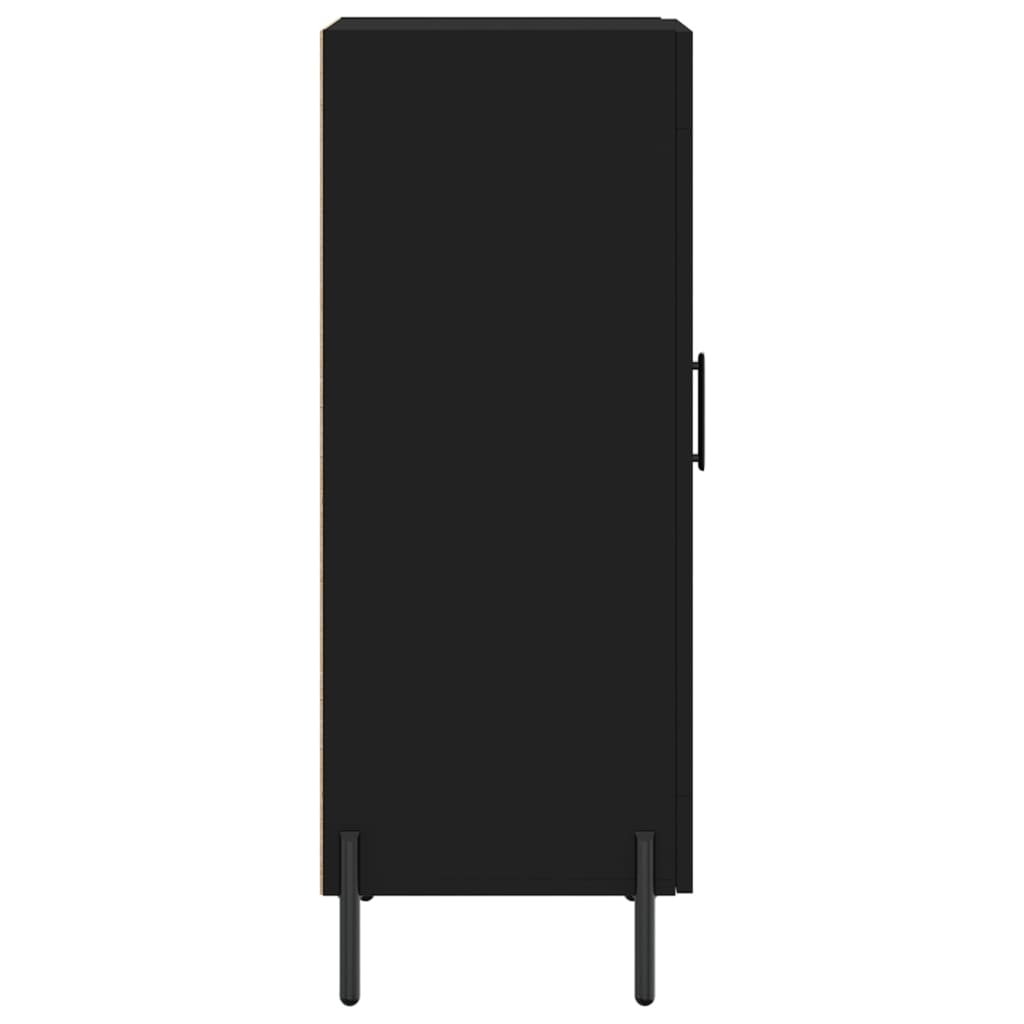 Komoda crna 34,5 x 34 x 90 cm od konstruiranog drva