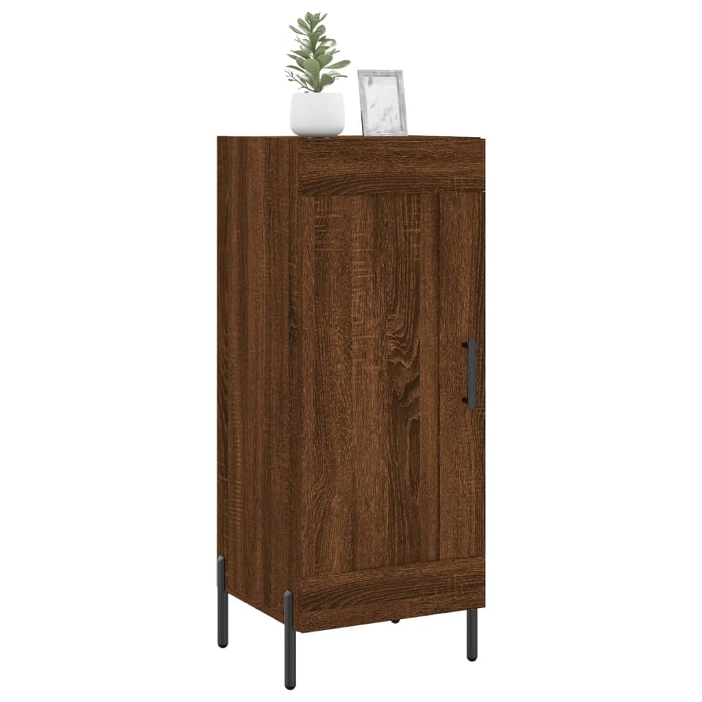 Komoda boja smeđeg hrasta 34,5 x 34 x 90 cm konstruirano drvo