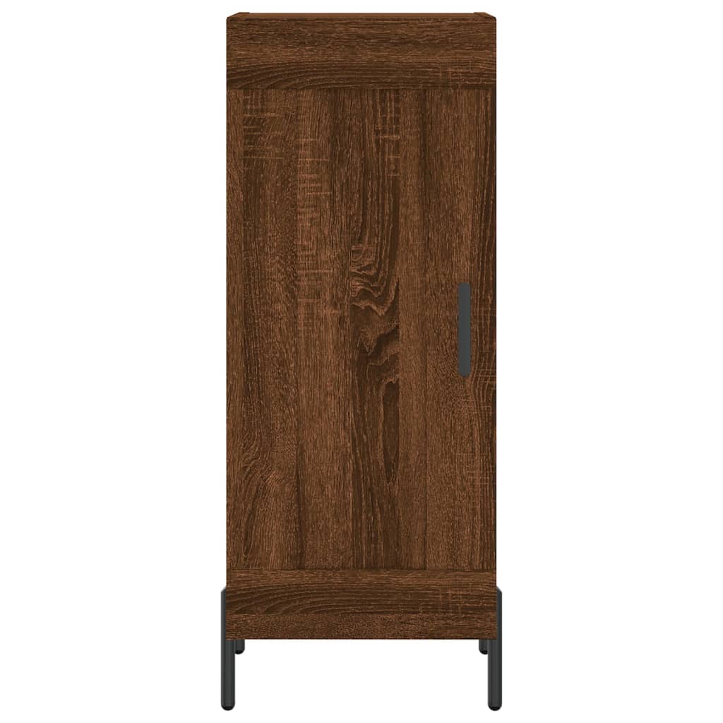 Komoda boja smeđeg hrasta 34,5 x 34 x 90 cm konstruirano drvo