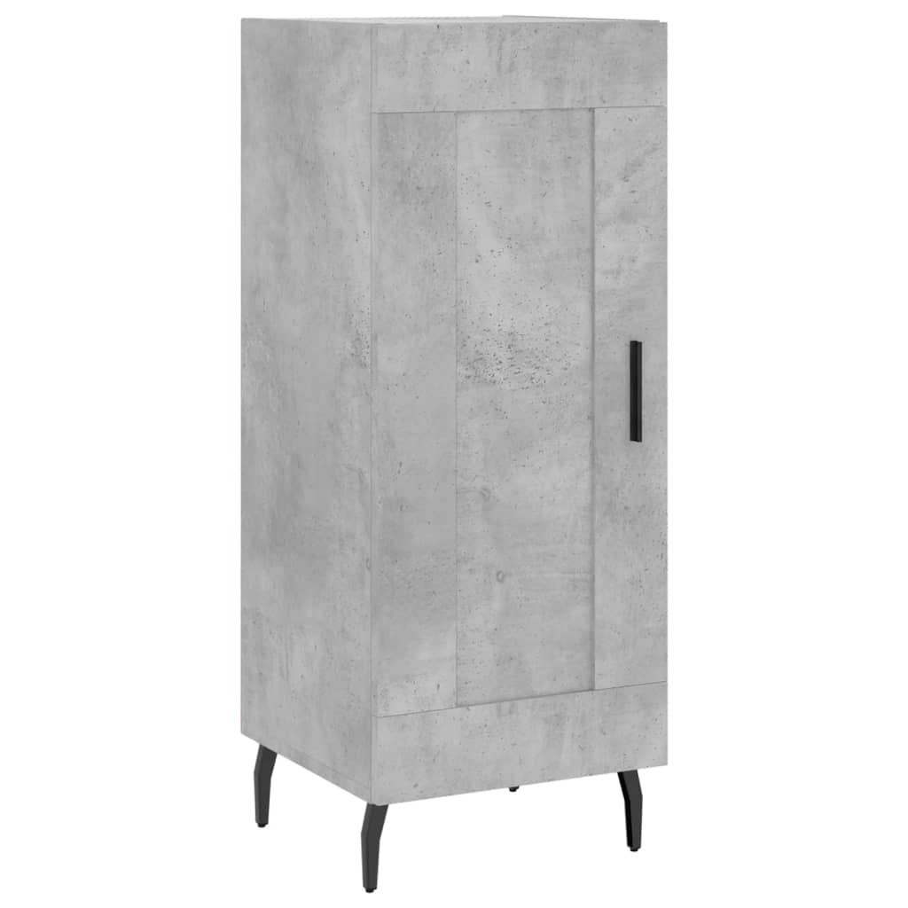 Komoda siva boja betona 34,5x34x90 cm od konstruiranog drva