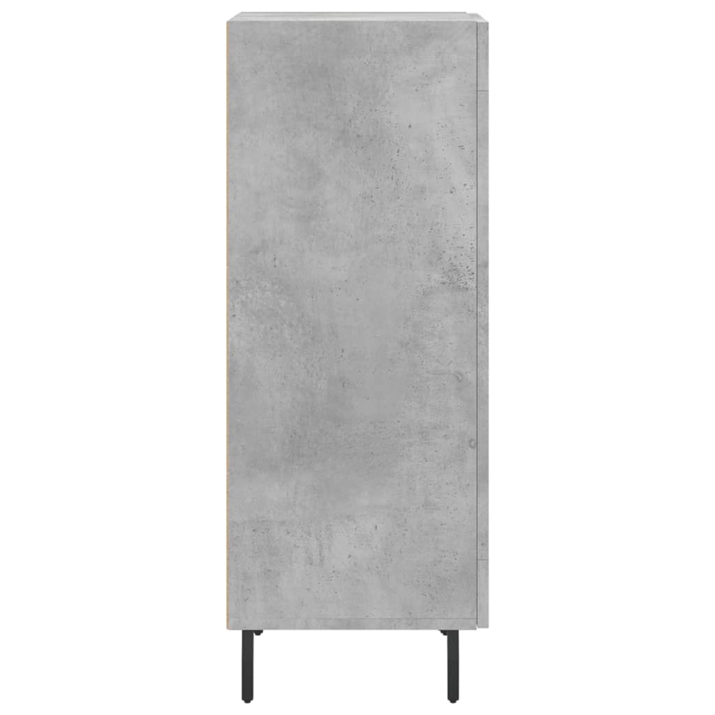 Komoda siva boja betona 34,5x34x90 cm od konstruiranog drva