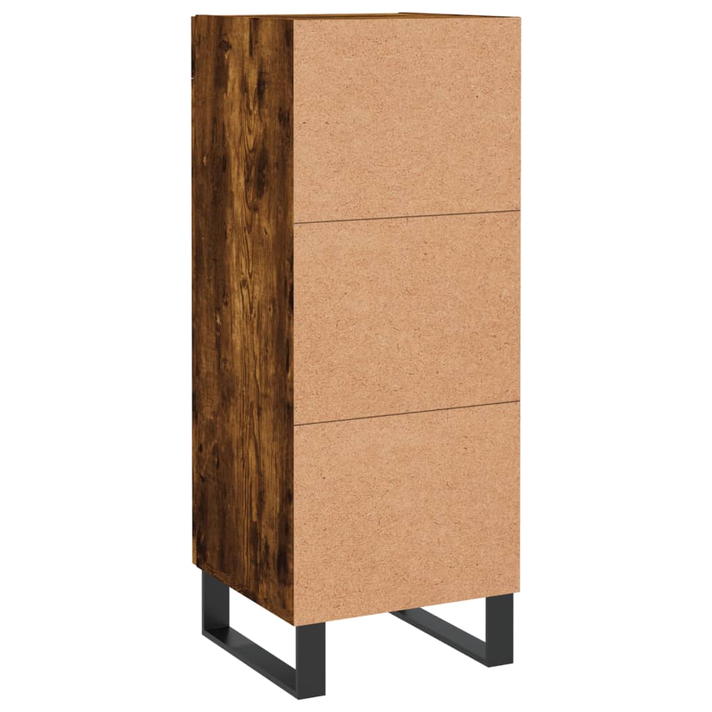 Komoda boja dimljenog hrasta 34,5x34x90 cm konstruirano drvo