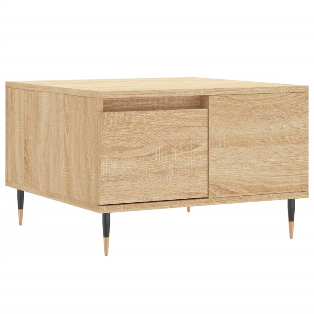Stolić za kavu boja hrasta 55x55x36,5 cm konstruirano drvo