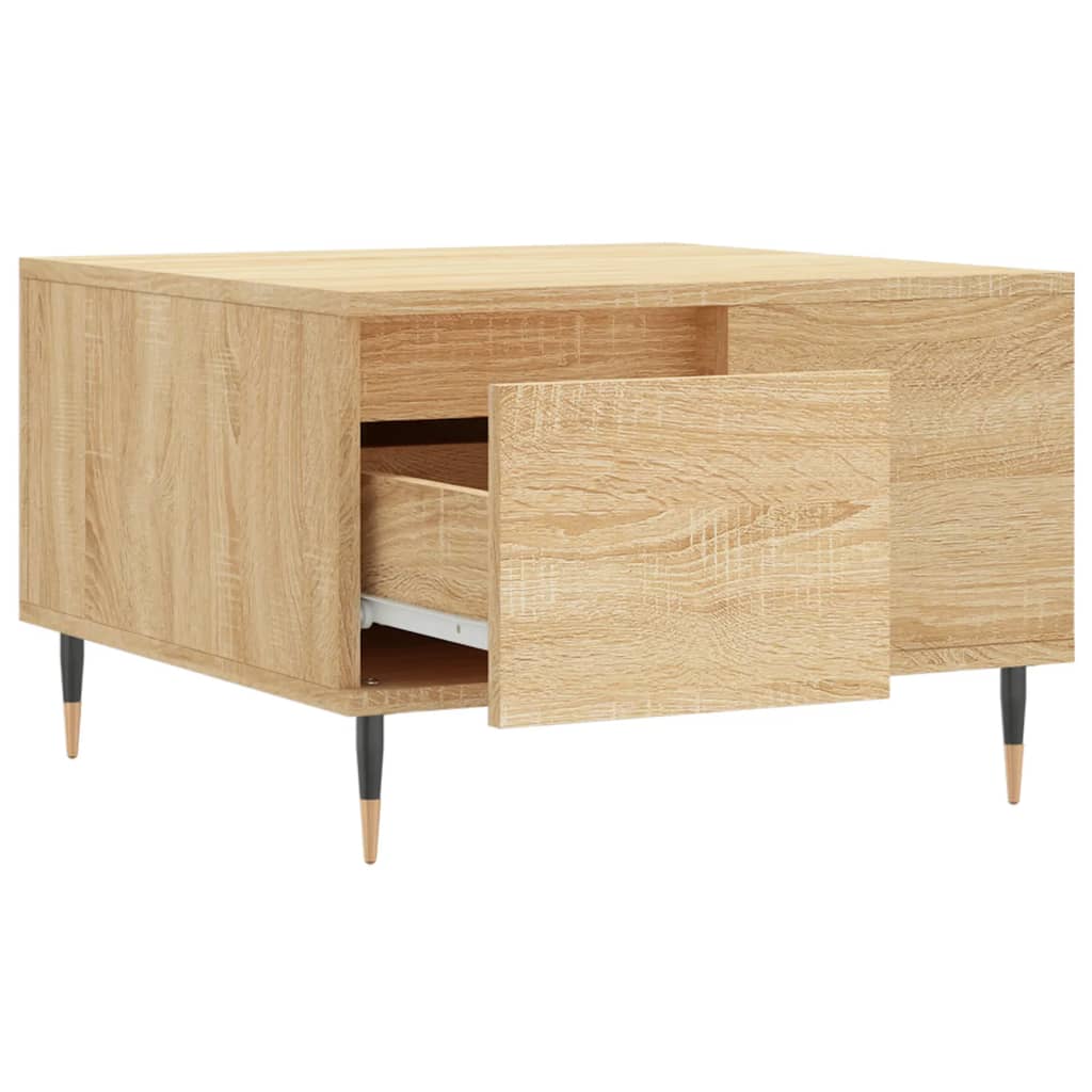 Stolić za kavu boja hrasta 55x55x36,5 cm konstruirano drvo