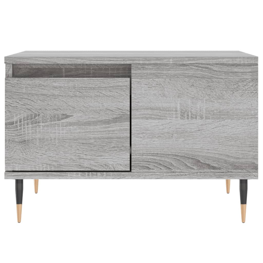 Stolić za kavu siva boja hrasta 55x55x36,5 cm konstruirano drvo