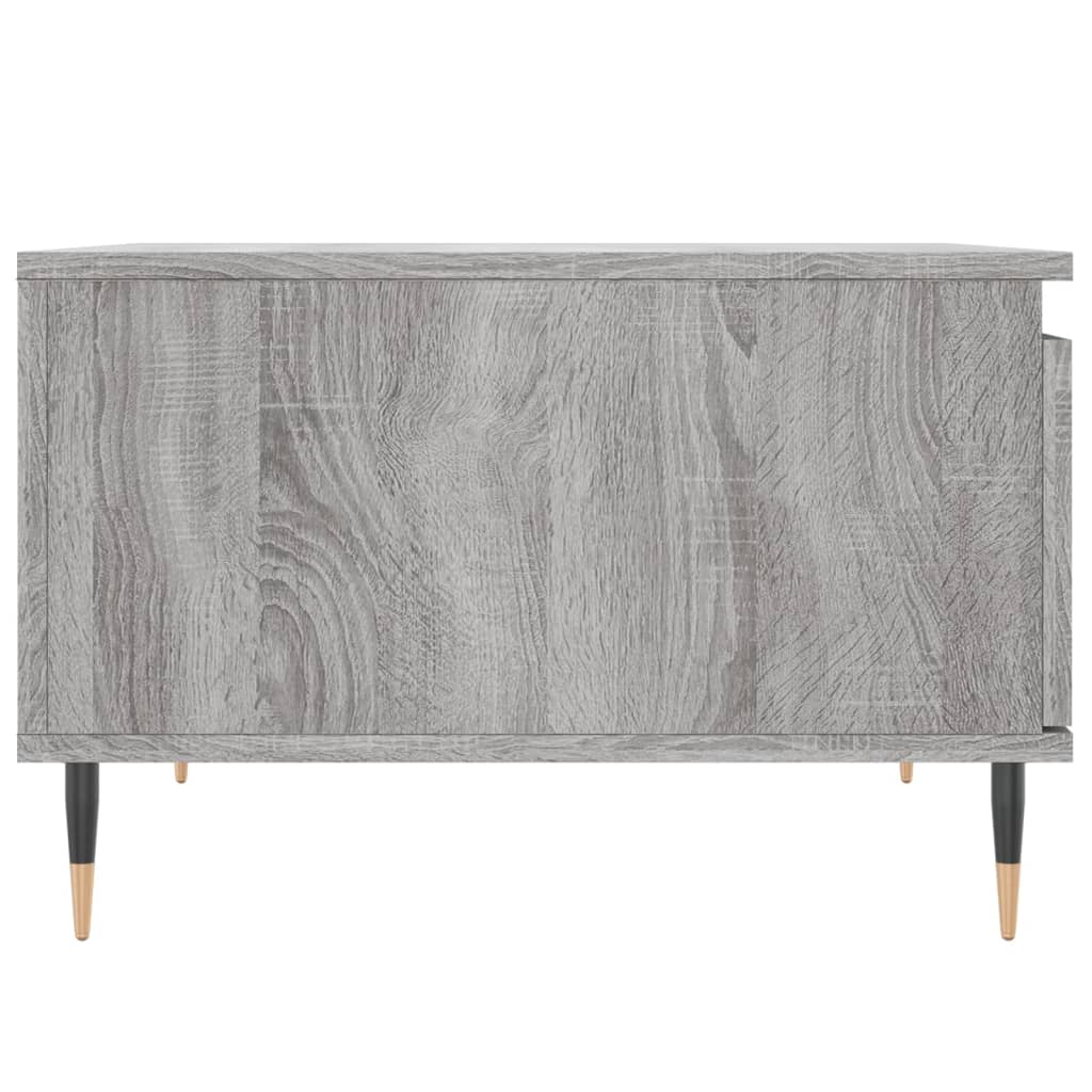 Stolić za kavu siva boja hrasta 55x55x36,5 cm konstruirano drvo