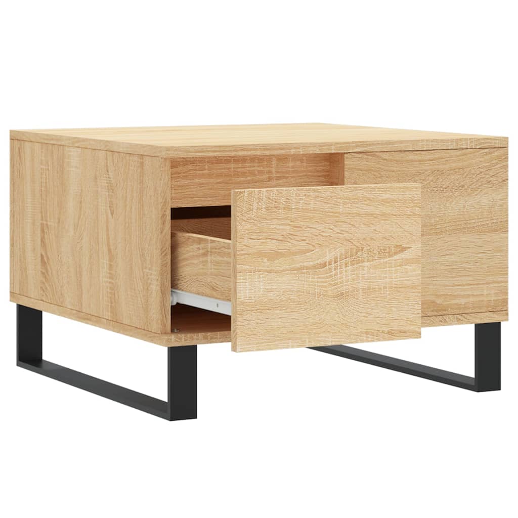 Stolić za kavu boja hrasta 55x55x36,5 cm konstruirano drvo