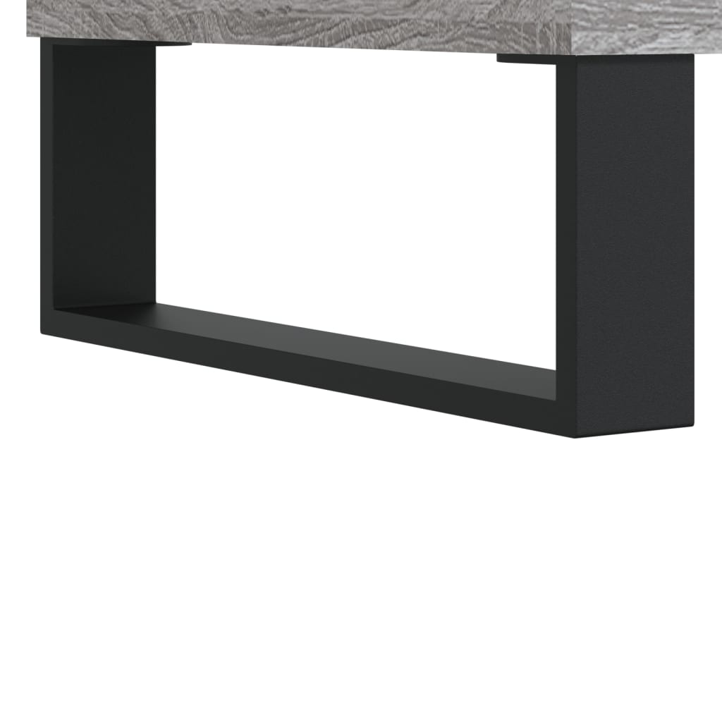 Stolić za kavu siva boja hrasta 55x55x36,5 cm konstruirano drvo