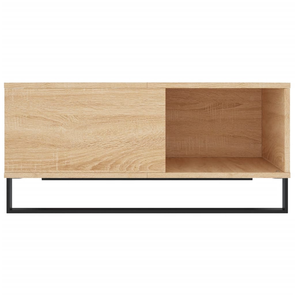 Stolić za kavu boja hrasta 80x80x36,5 cm konstruirano drvo