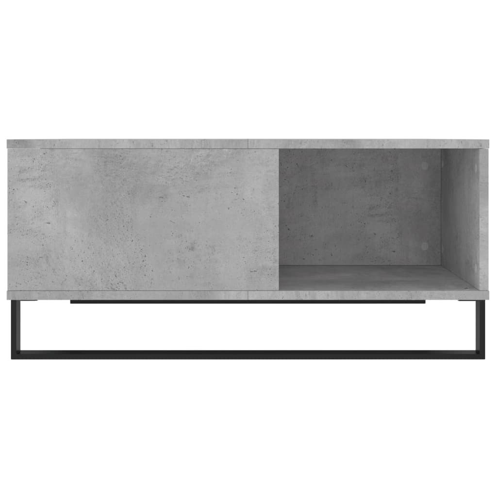 Stolić za kavu boja betona 80 x 80 x 36,5 cm konstruirano drvo