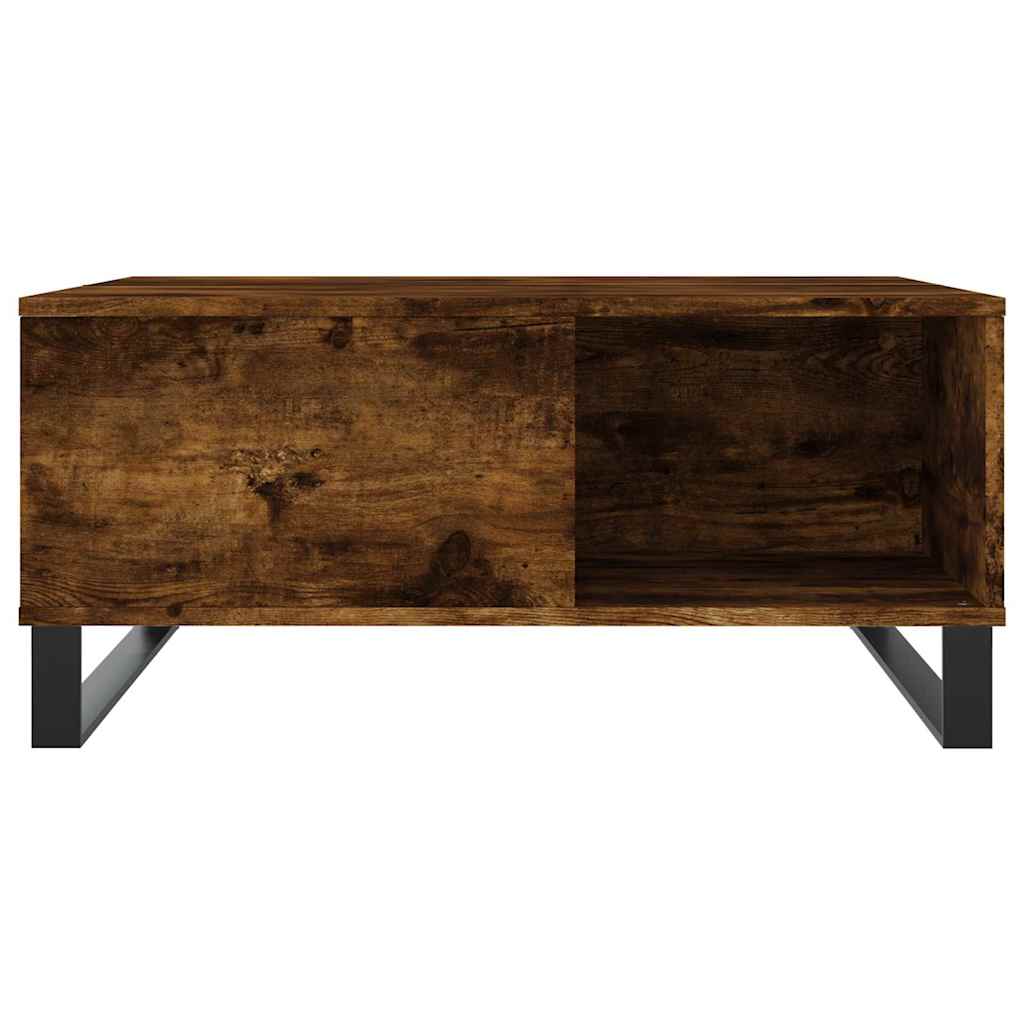 Stolić za kavu boja hrasta 80 x 80 x 36,5 cm konstruirano drvo