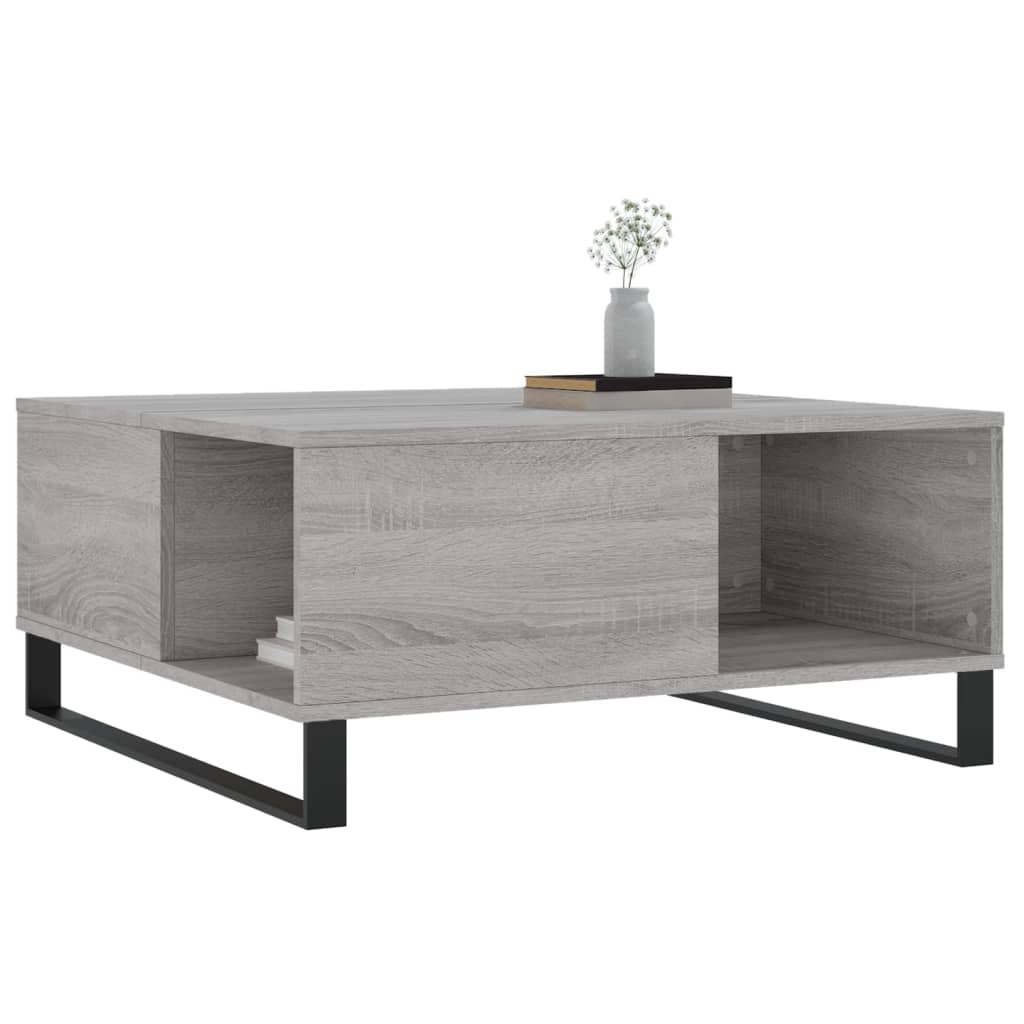 Stolić za kavu boja sivog hrasta 80x80x36,5cm konstruirano drvo