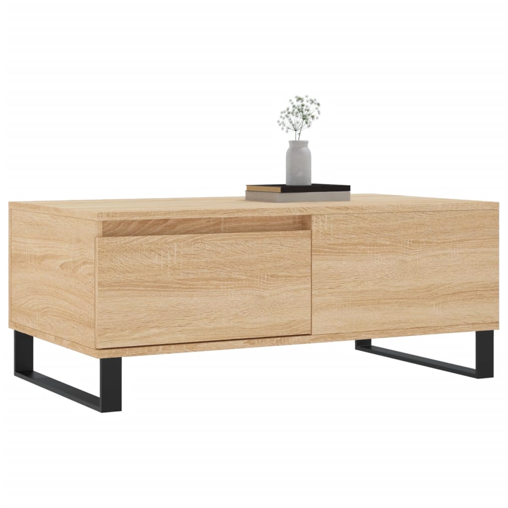 Stolić za kavu boja hrasta 90x50x36,5 cm konstruirano drvo