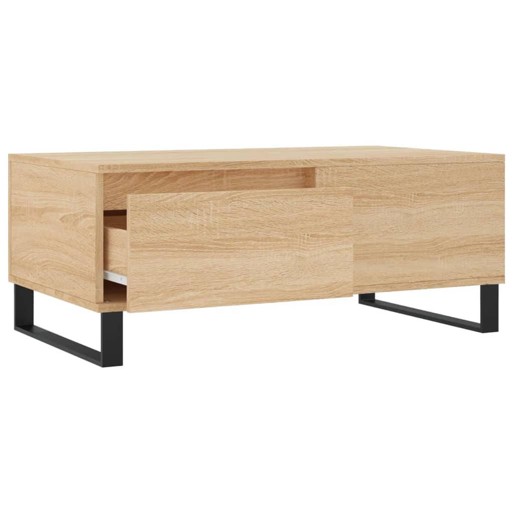 Stolić za kavu boja hrasta 90x50x36,5 cm konstruirano drvo