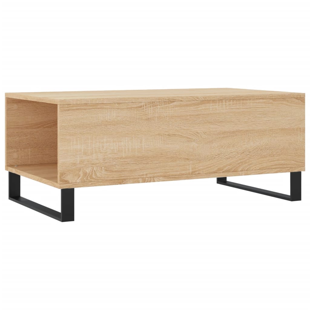 Stolić za kavu boja hrasta 90x50x36,5 cm konstruirano drvo
