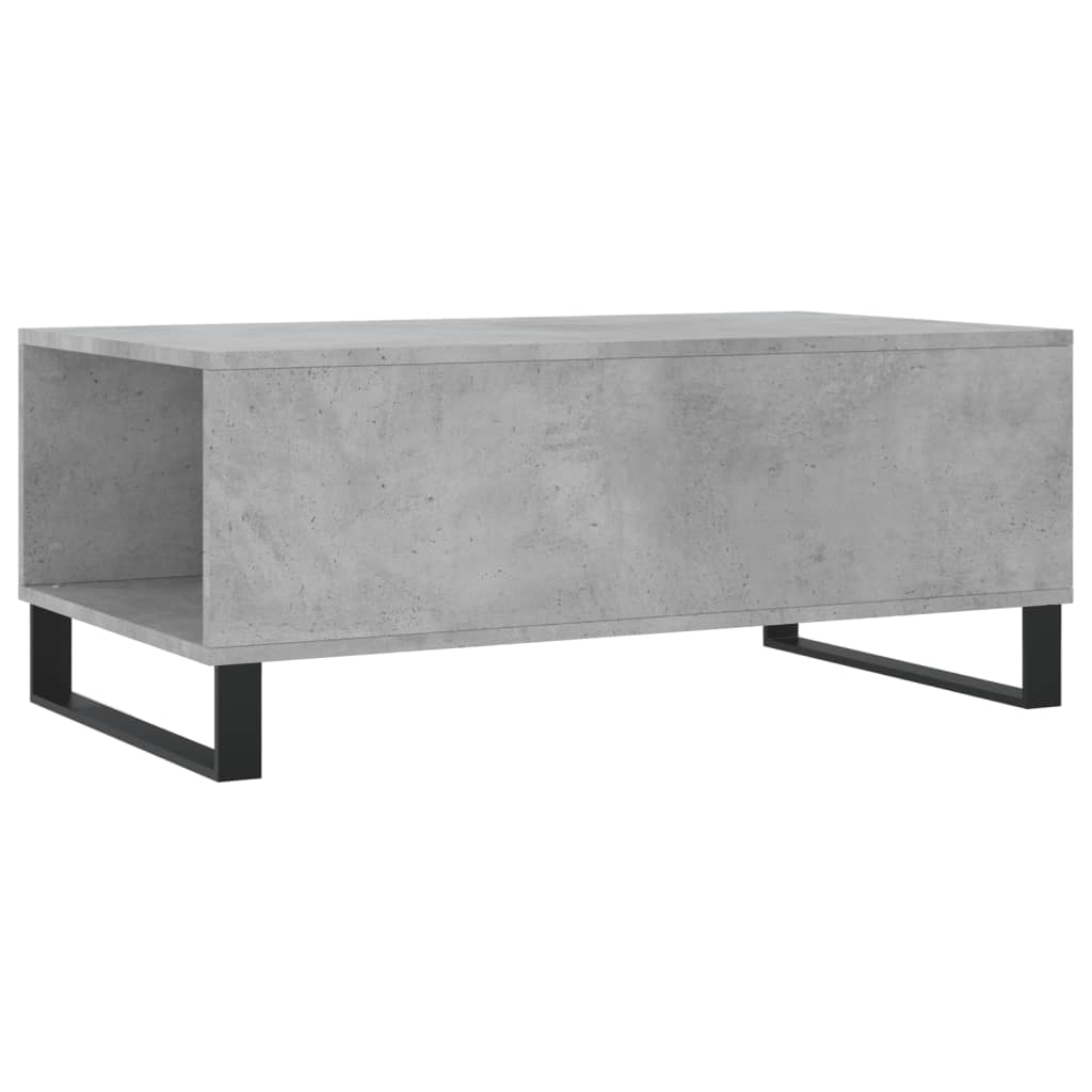 Stolić za kavu boja betona 90x50x36,5 cm konstruirano drvo