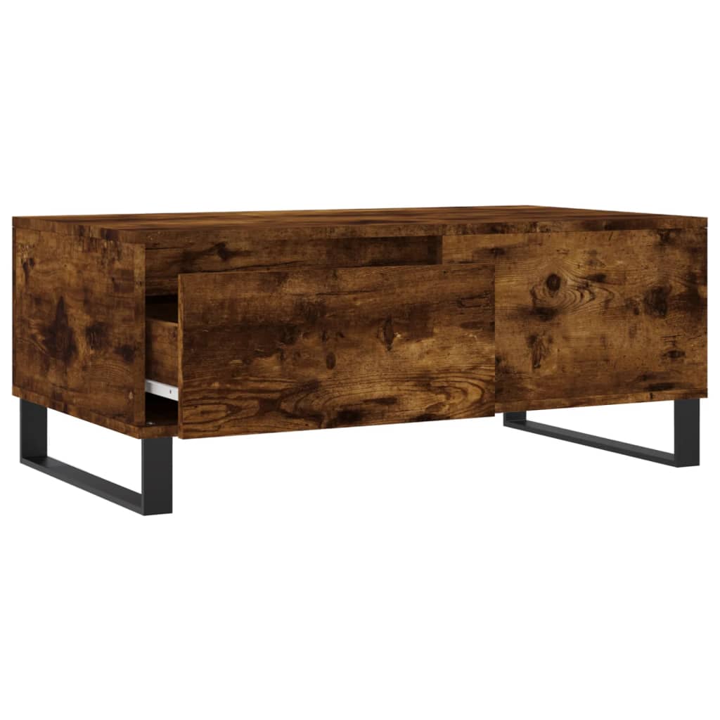 Stolić za kavu boja hrasta 90x50x36,5 cm konstruirano drvo