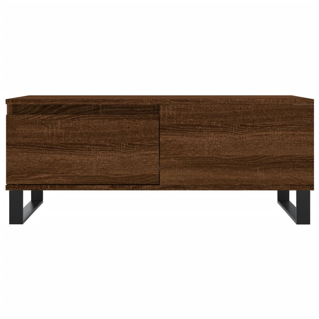 Stolić za kavu smeđa boja hrasta 90x50x36,5cm konstruirano drvo