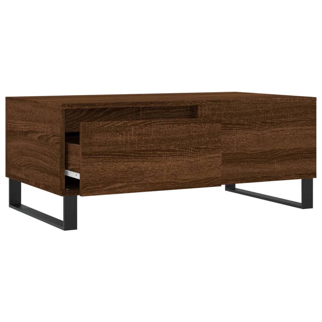 Stolić za kavu smeđa boja hrasta 90x50x36,5cm konstruirano drvo