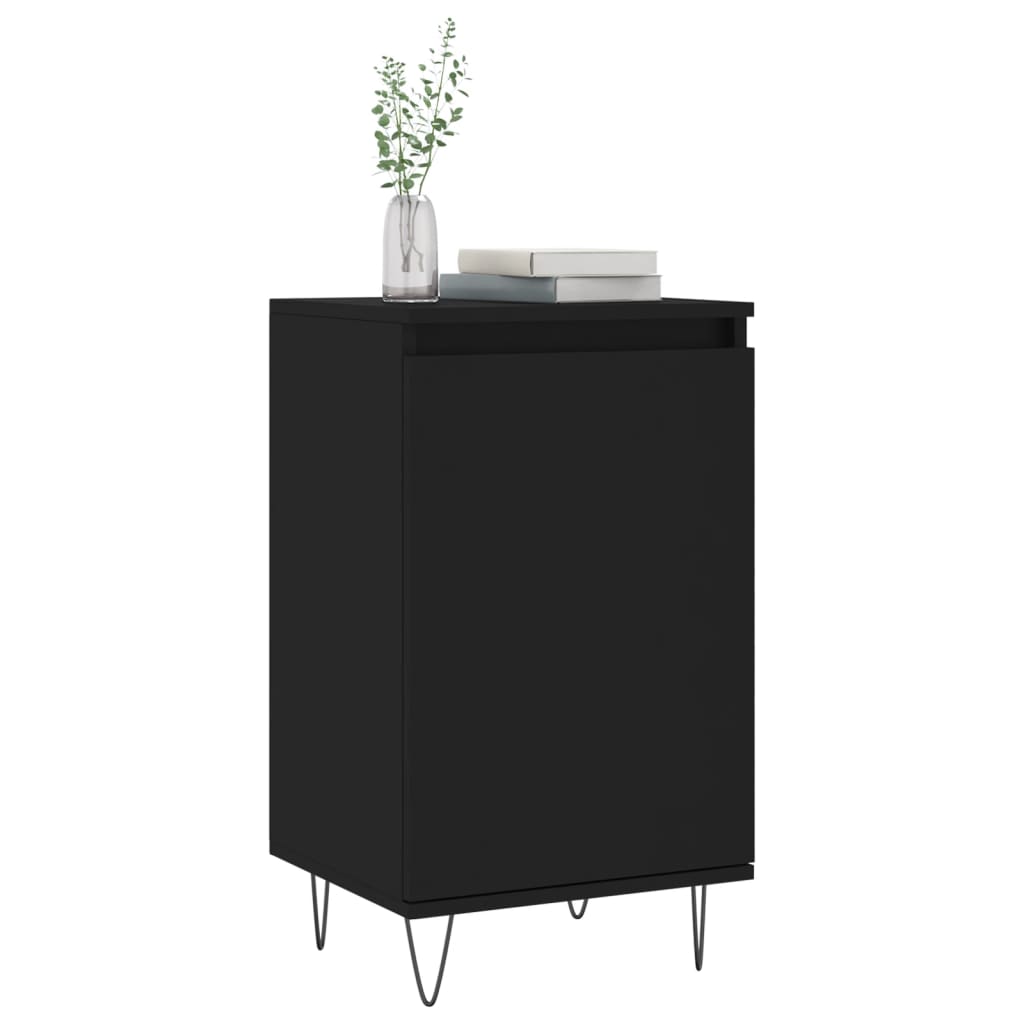 Komode 2 kom crne 40 x 35 x 70 cm od konstruiranog drva