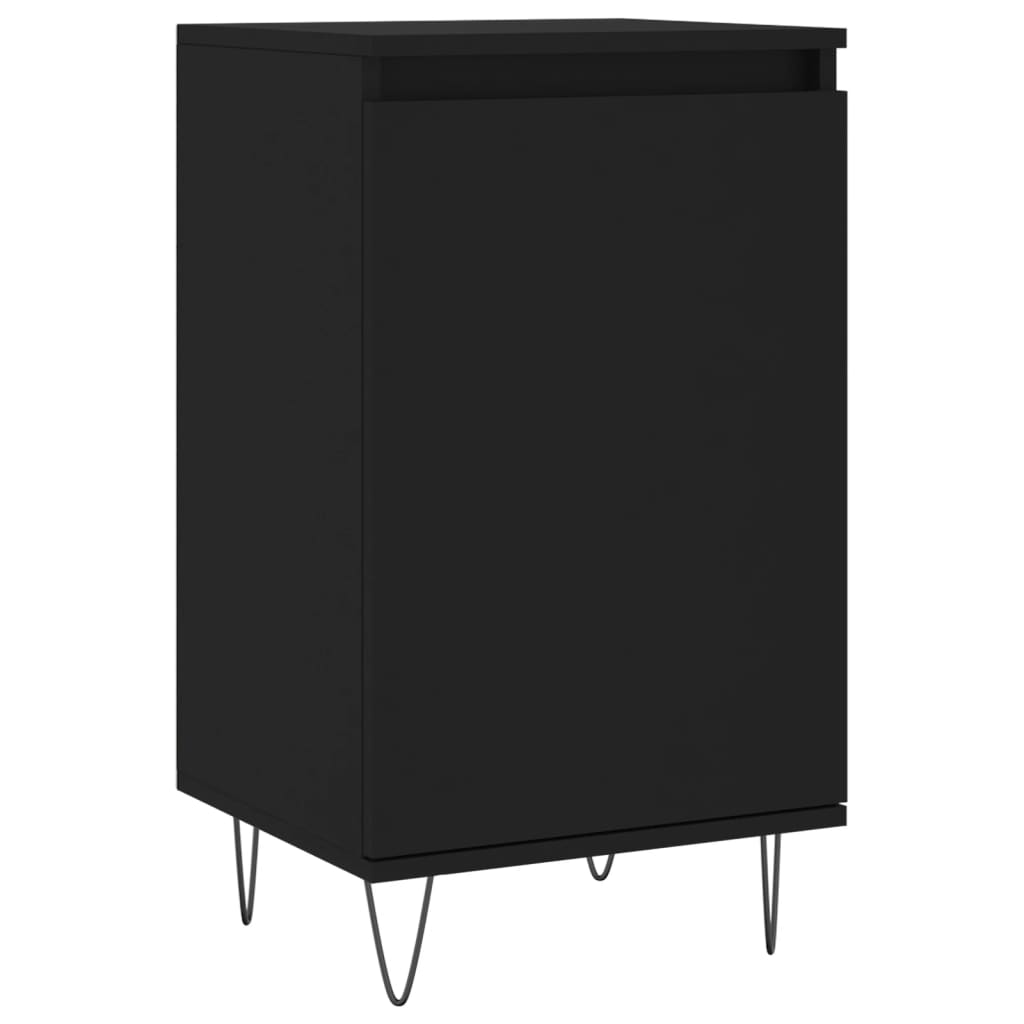 Komode 2 kom crne 40 x 35 x 70 cm od konstruiranog drva
