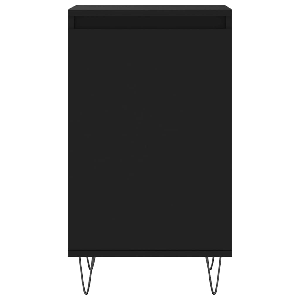 Komode 2 kom crne 40 x 35 x 70 cm od konstruiranog drva