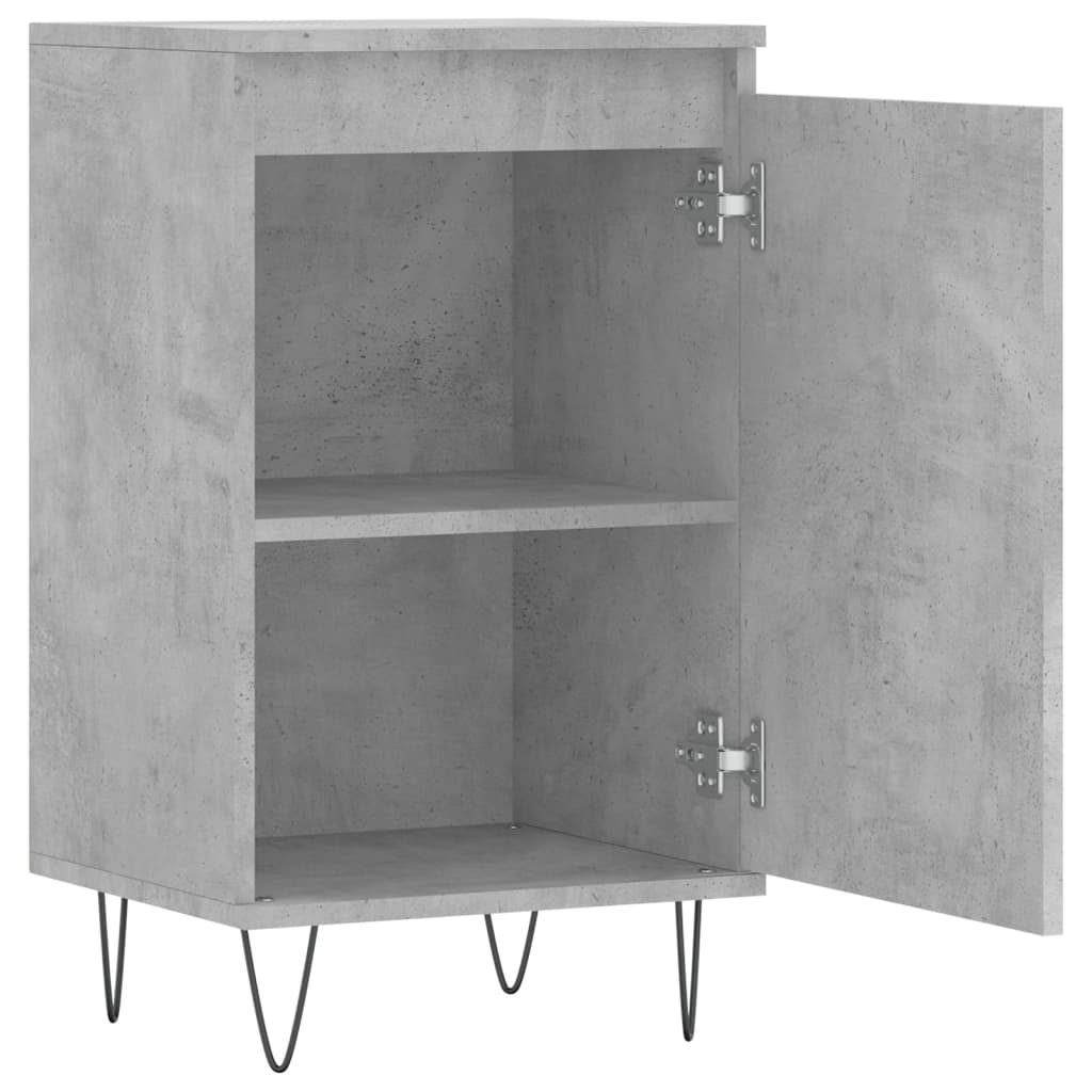 Komode 2 kom boja betona 40 x 35 x 70 cm od konstruiranog drva