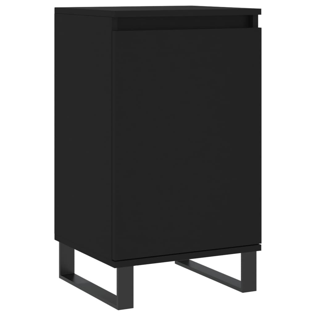 Komode 2 kom crne 40 x 35 x 70 cm od konstruiranog drva