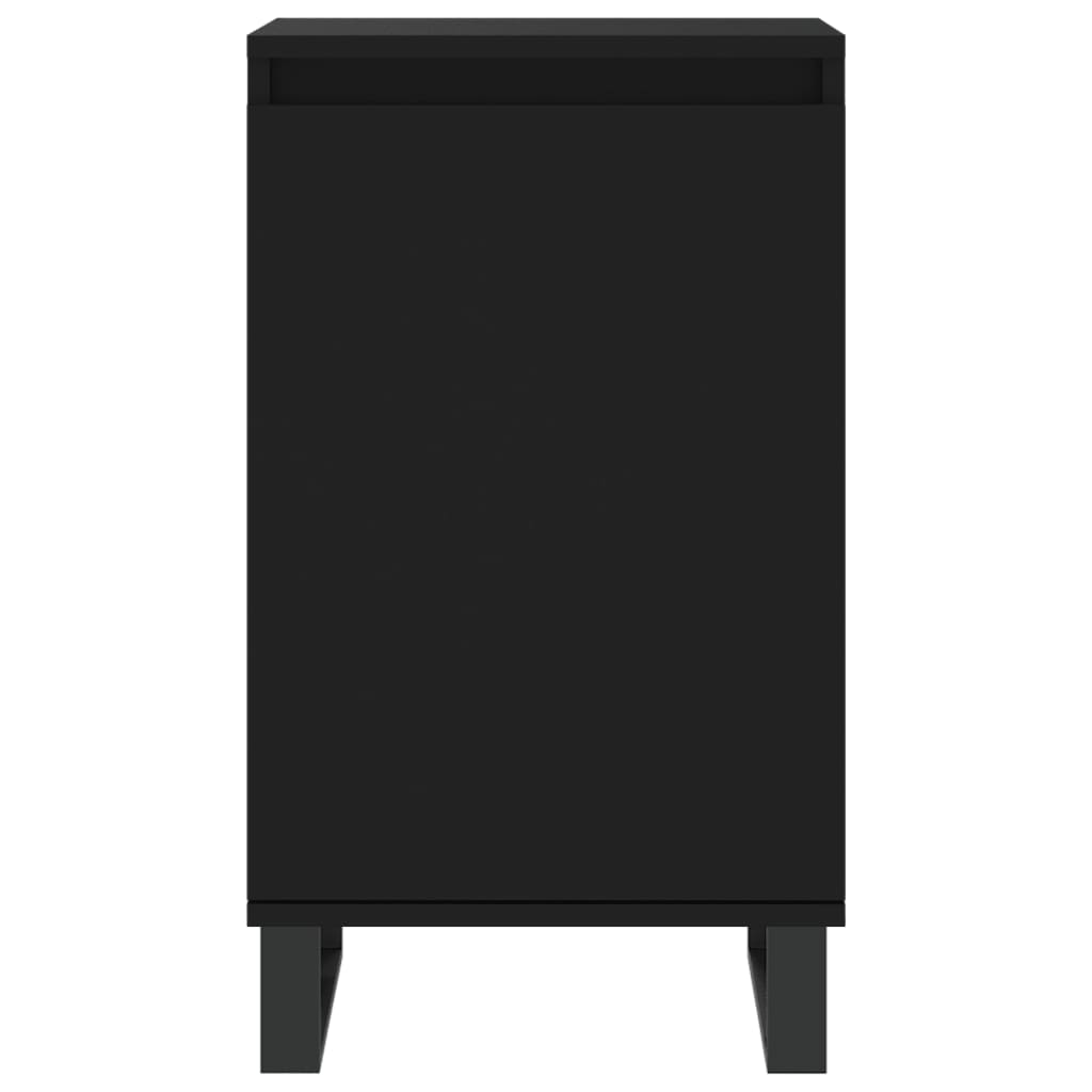 Komode 2 kom crne 40 x 35 x 70 cm od konstruiranog drva