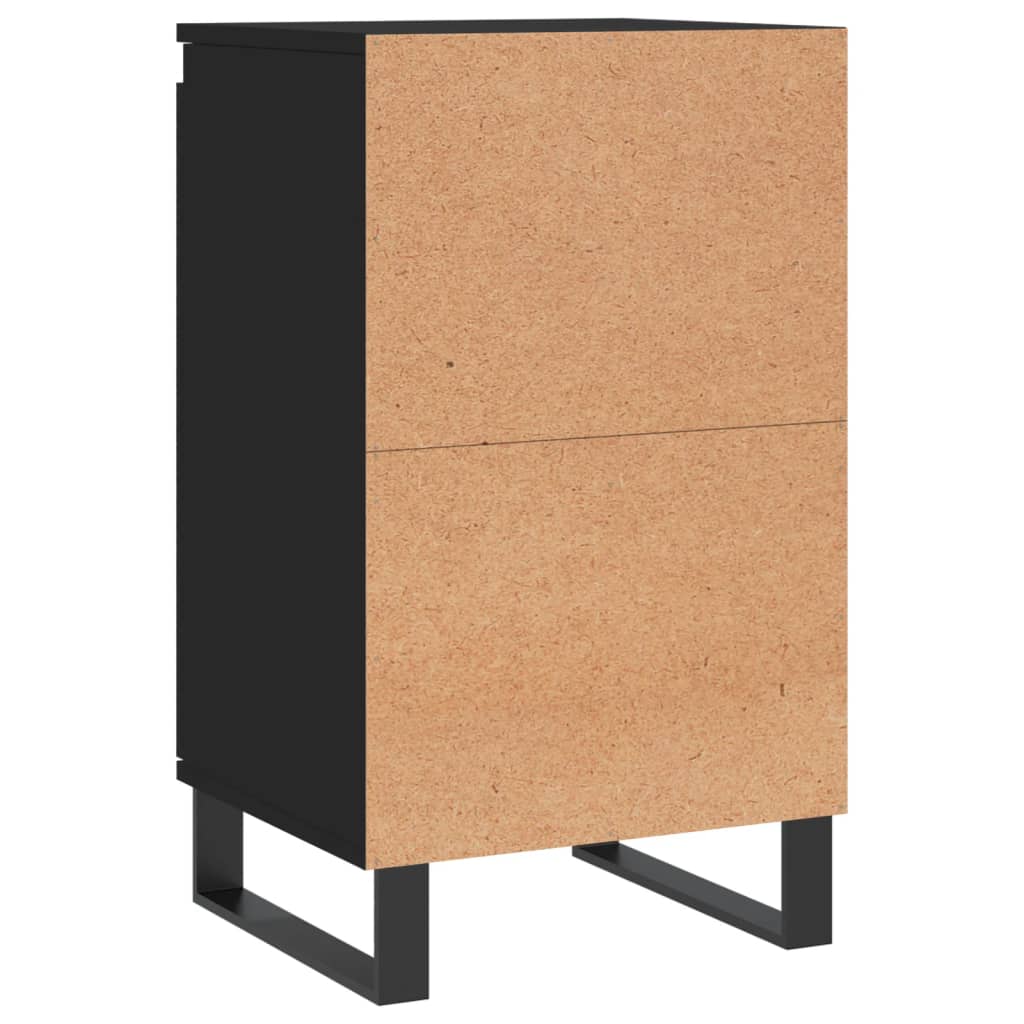 Komode 2 kom crne 40 x 35 x 70 cm od konstruiranog drva