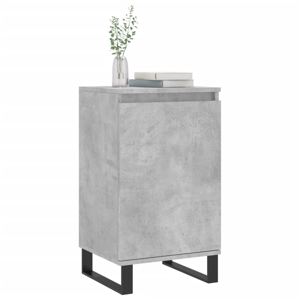 Komoda siva boja betona 40 x 35 x 70 cm od konstruiranog drva