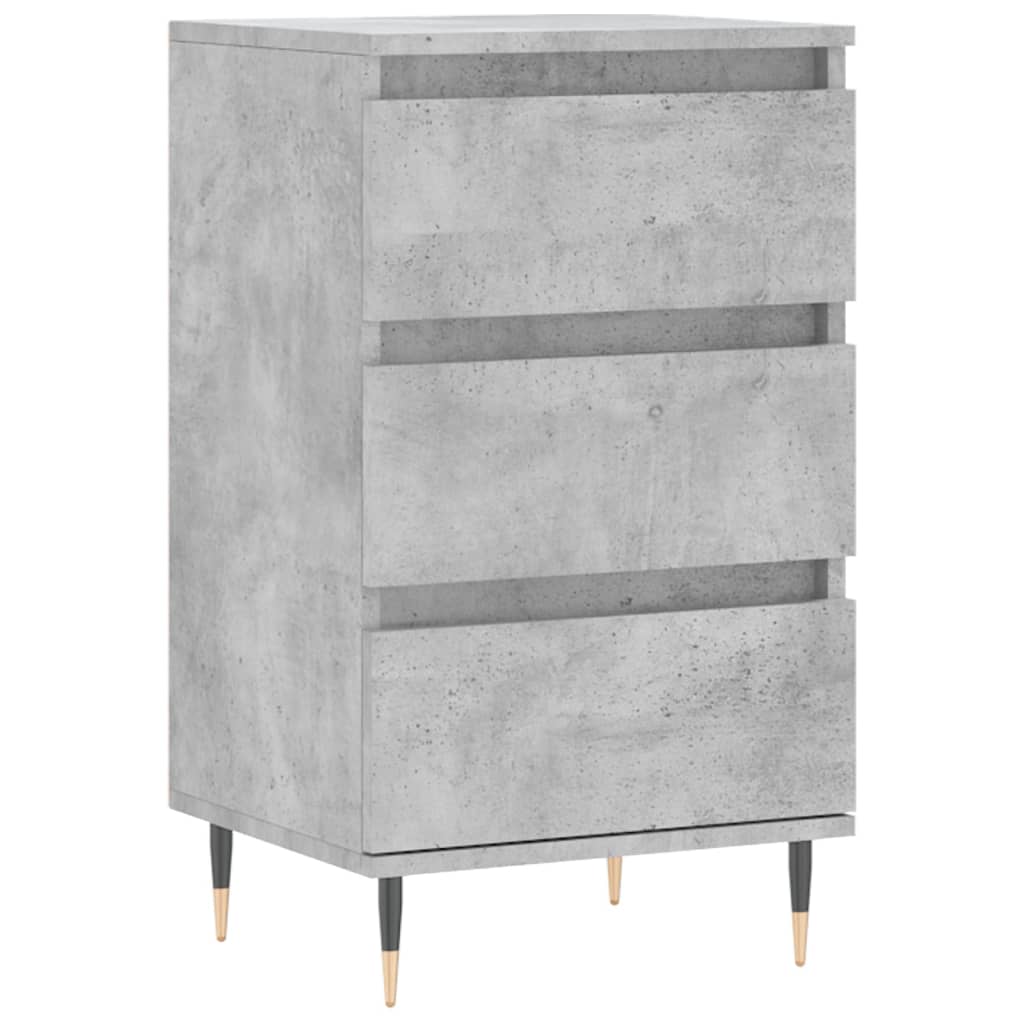 Komoda siva boja betona 40 x 35 x 70 cm od konstruiranog drva