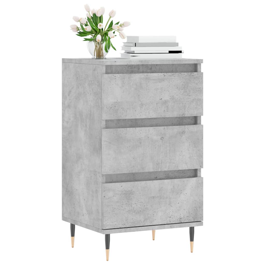 Komoda siva boja betona 40 x 35 x 70 cm od konstruiranog drva