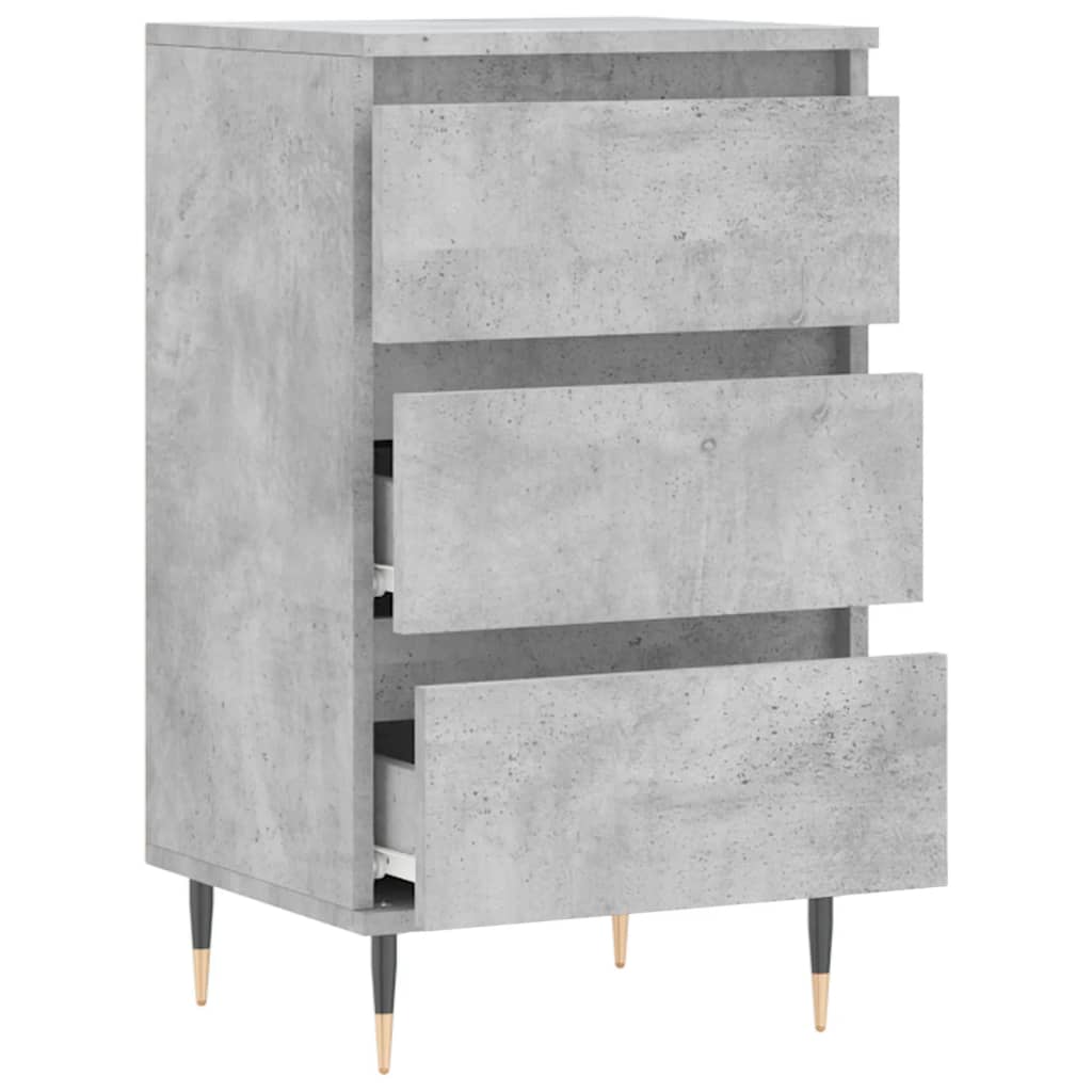Komoda siva boja betona 40 x 35 x 70 cm od konstruiranog drva
