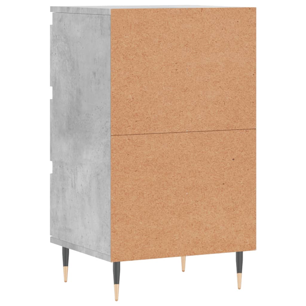 Komoda siva boja betona 40 x 35 x 70 cm od konstruiranog drva