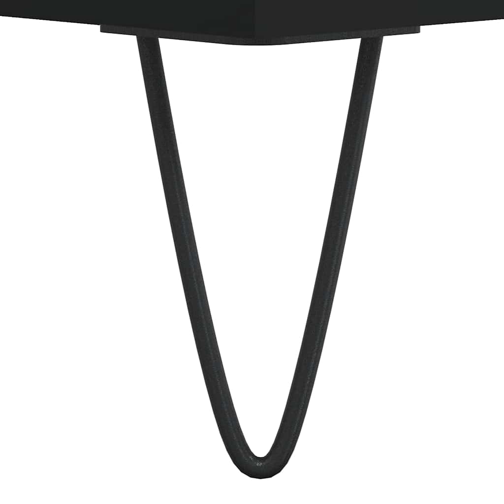 Komoda crna 40 x 35 x 70 cm od konstruiranog drva