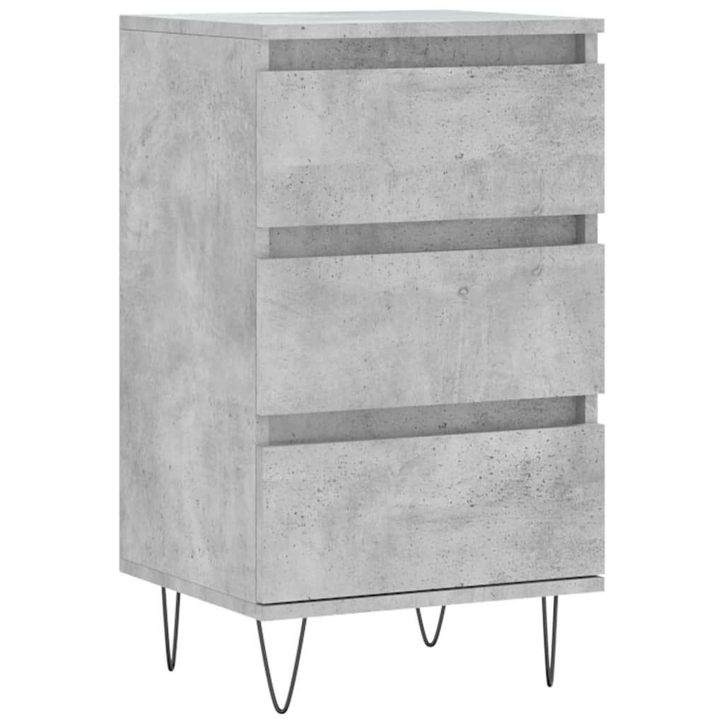 Komoda siva boja betona 40 x 35 x 70 cm od konstruiranog drva