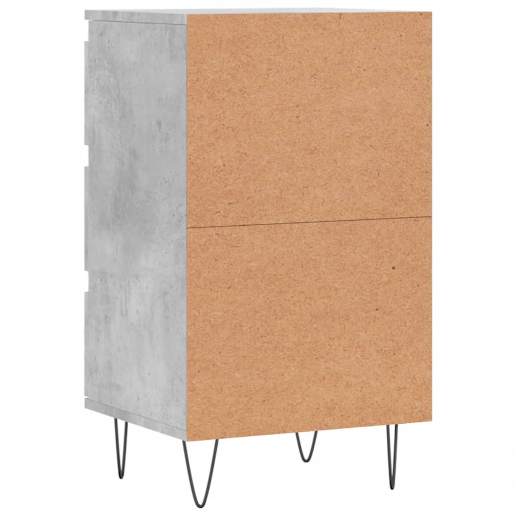 Komoda siva boja betona 40 x 35 x 70 cm od konstruiranog drva