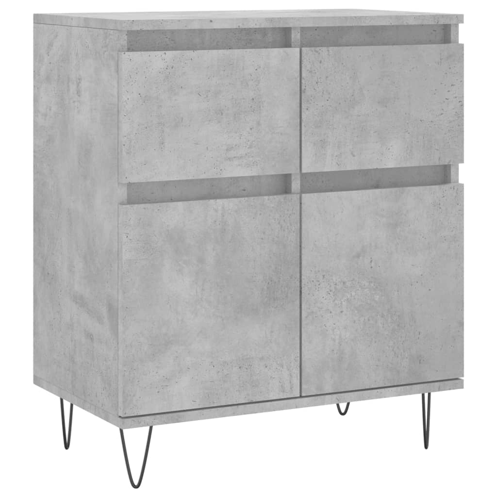 Komoda siva boja betona 60x35x70 cm od konstruiranog drva