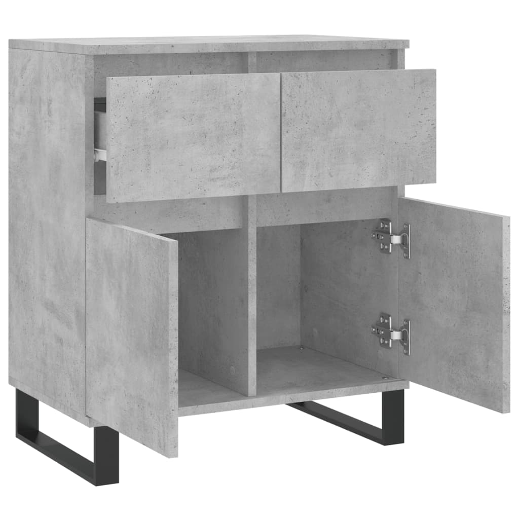 Komoda siva boja betona 60x35x70 cm od konstruiranog drva