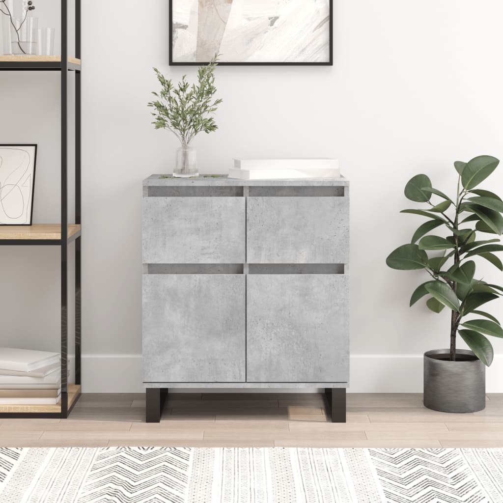 Komoda siva boja betona 60x35x70 cm od konstruiranog drva