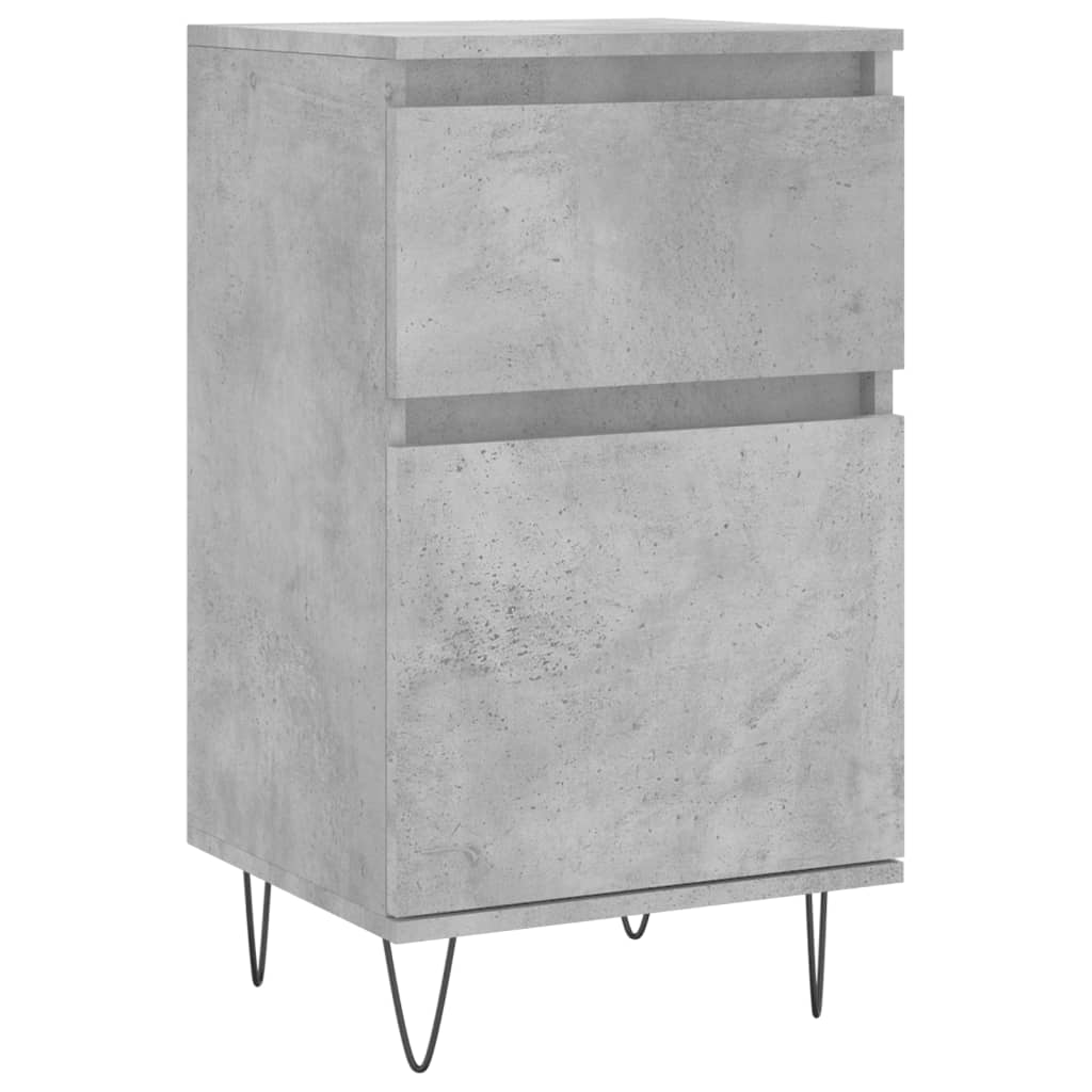 Komoda siva boja betona 40 x 35 x 70 cm od konstruiranog drva